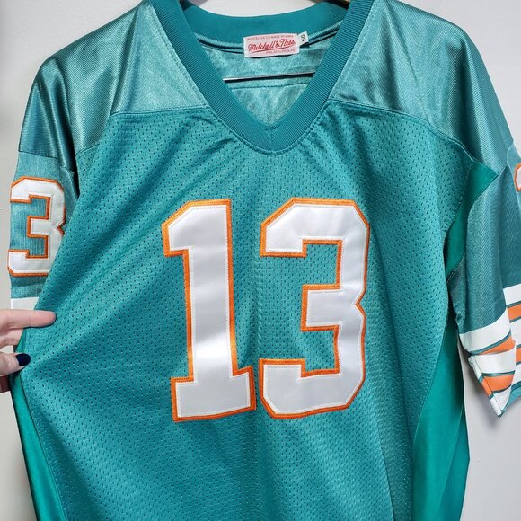 MITCHELL & NESS Dan Marino Miami Dolphins 1994 Throwbacks Jersey Aqua Men 50, XL - Picture 4 of 11